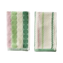 Mimi Apple & Pink Bamboo Cotton Tea Towel 2 Pack