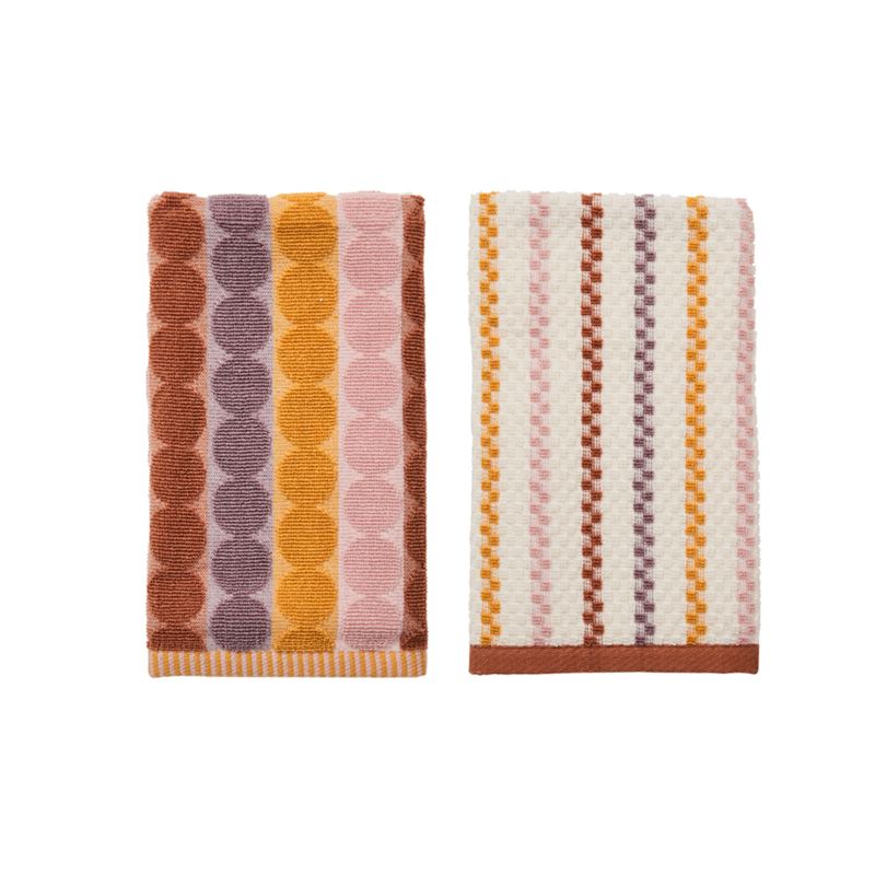 Mimi Cotton Bamboo Peach Spritz Tea Towel 2 Pack