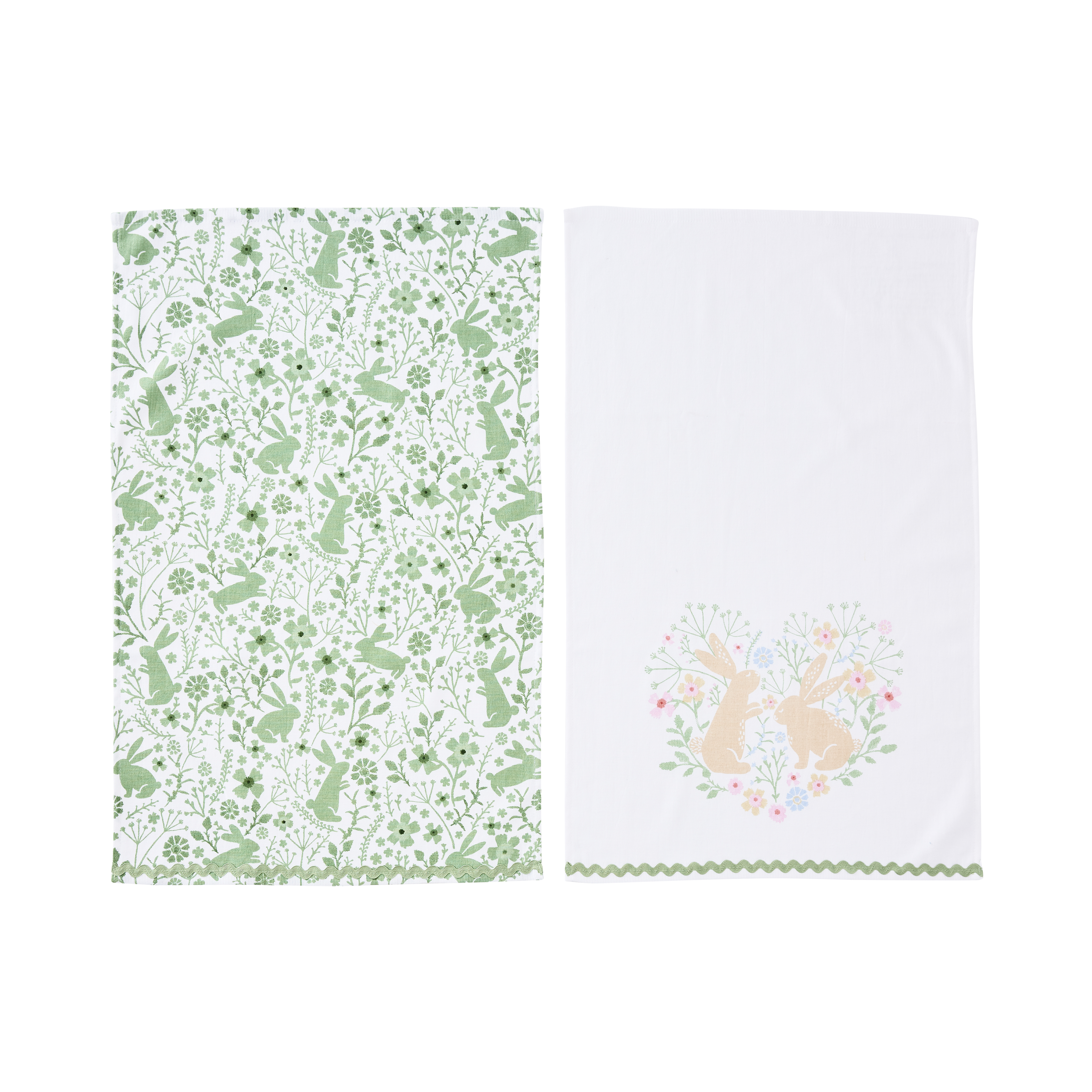 Easter Vintage Bunny Tea Towels 2 Pack Adairs