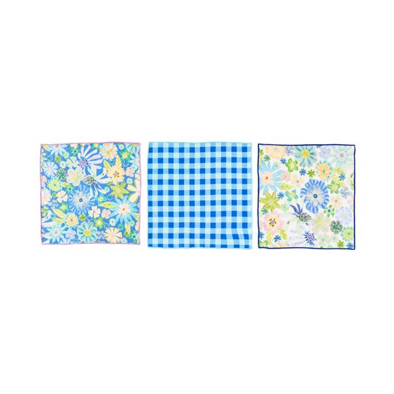 Juniper Sia Floral Printed Dishcloth Pack of 3