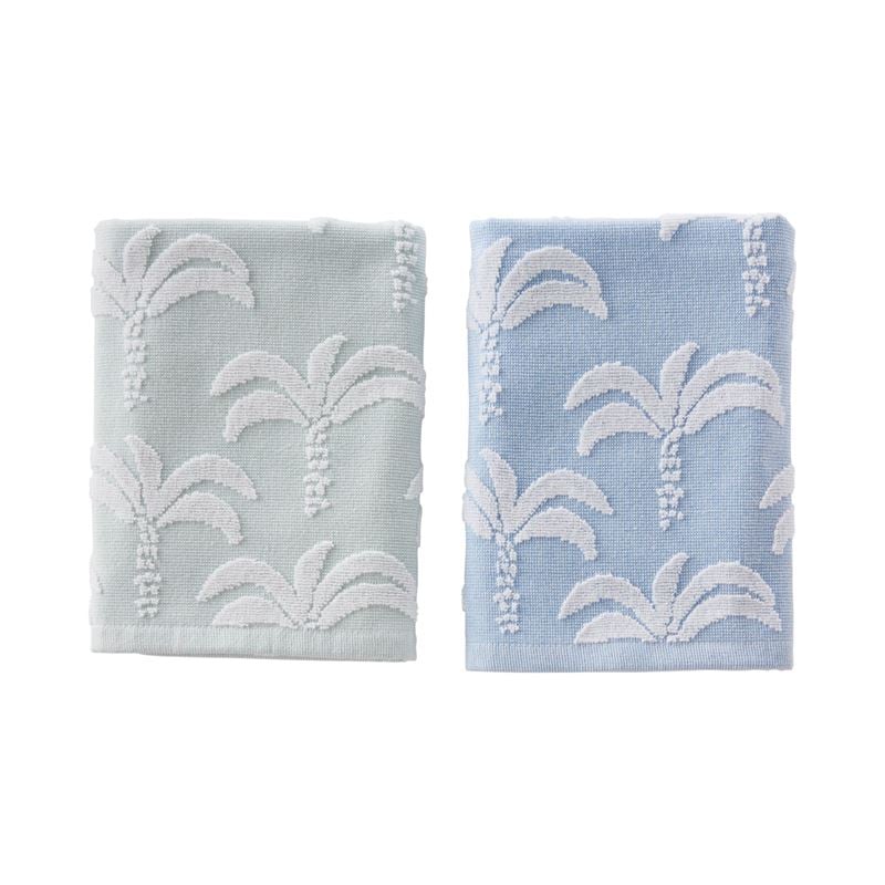 Mallorca Blue & Mint Tea Towel Pack of 2