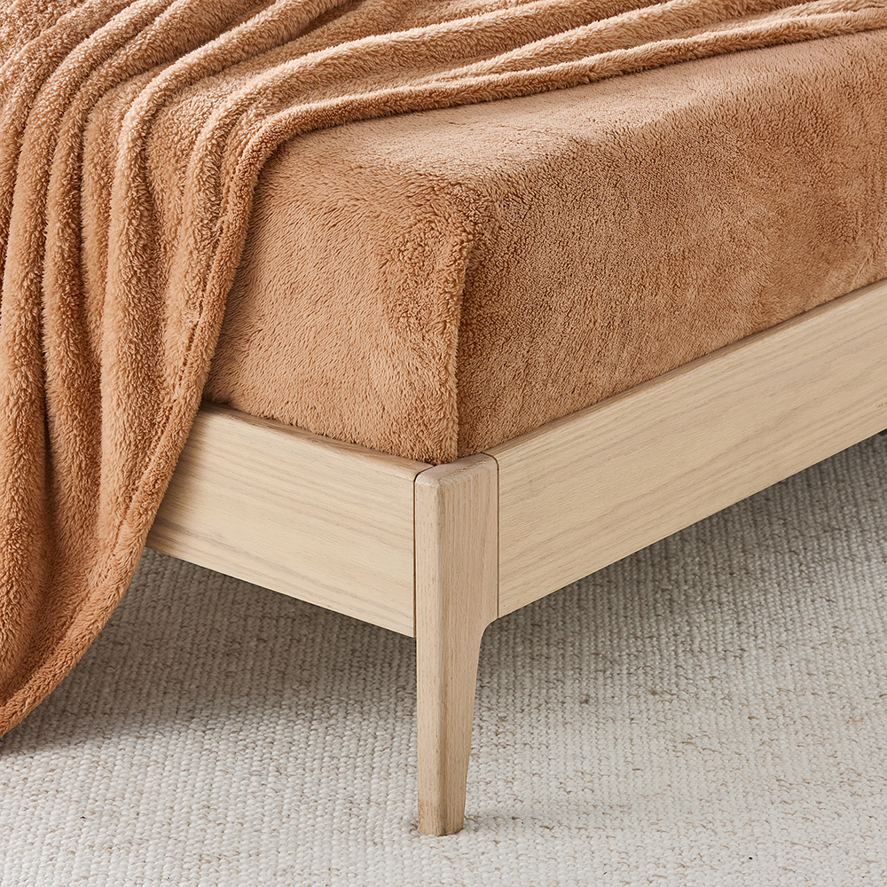 Kyrie Sandstone Fleece Blanket Adairs