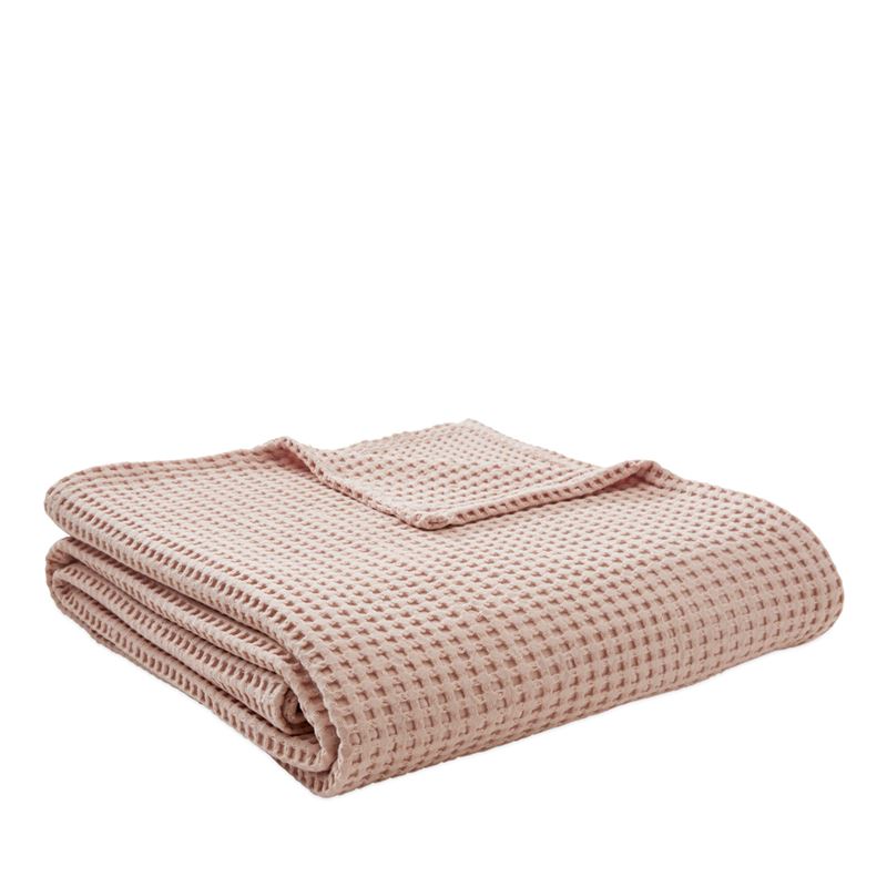 European Collection Turkish Cotton Nude Pink Waffle Blanket