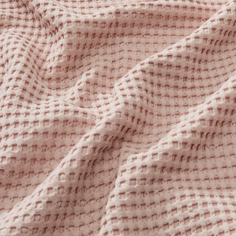 European Collection Turkish Cotton Nude Pink Waffle Blanket