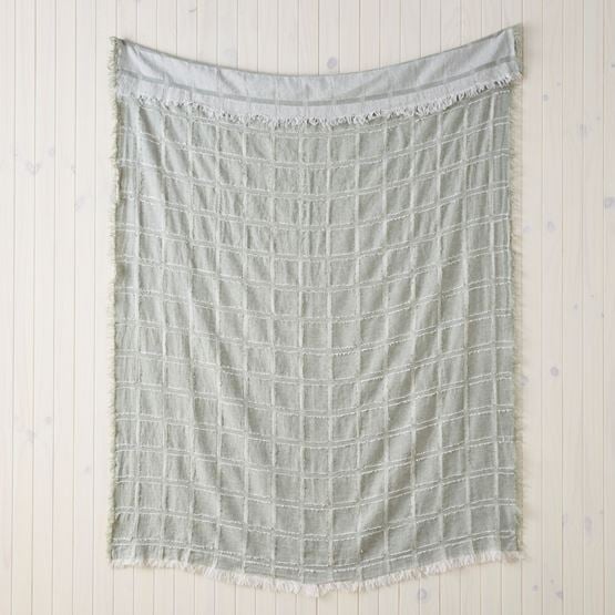 Pasquale Soft Green Linen Throw