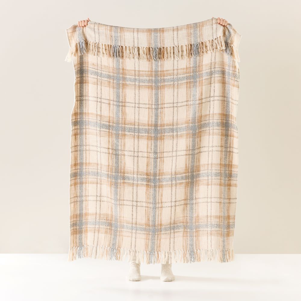 Lakewood Naturals Check Throw | Adairs