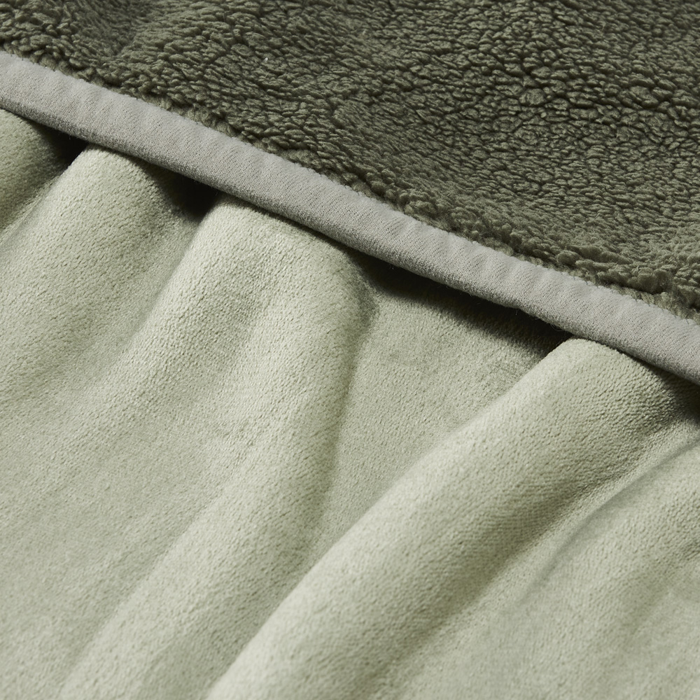 Sherpa Sage Blanket Adairs