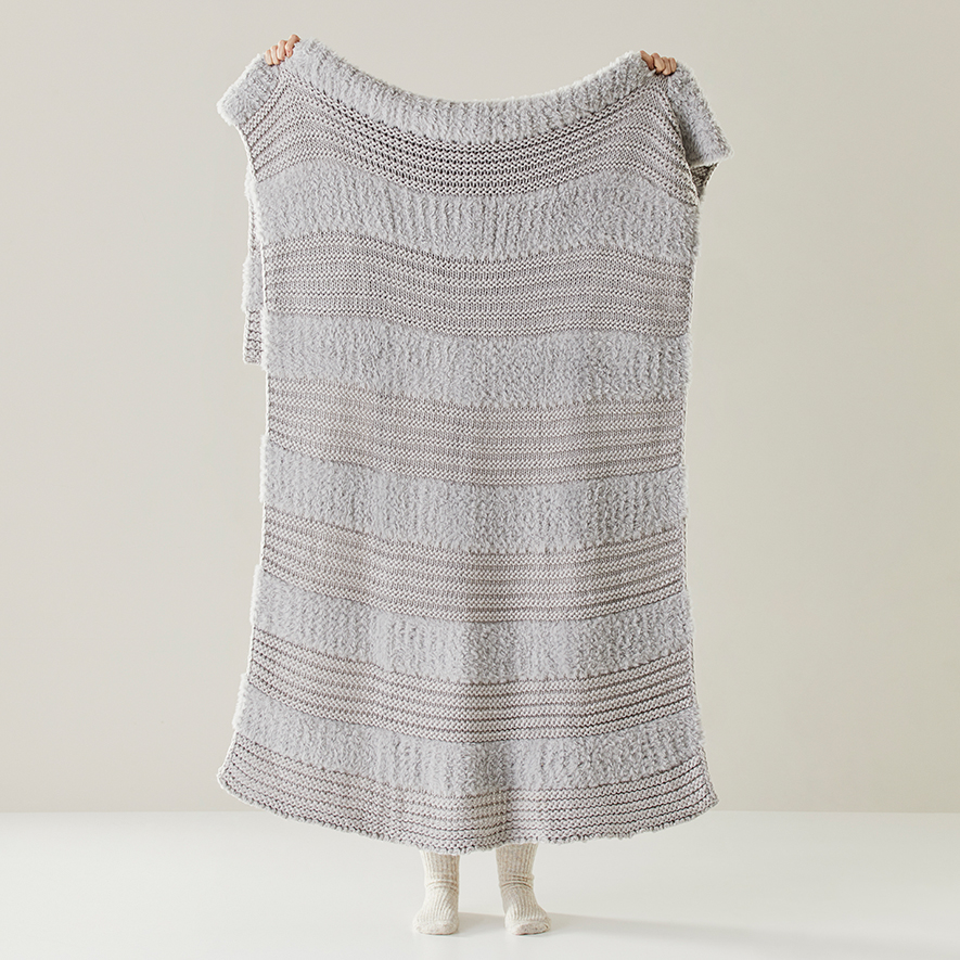 Kirby Grey Stripe Throw