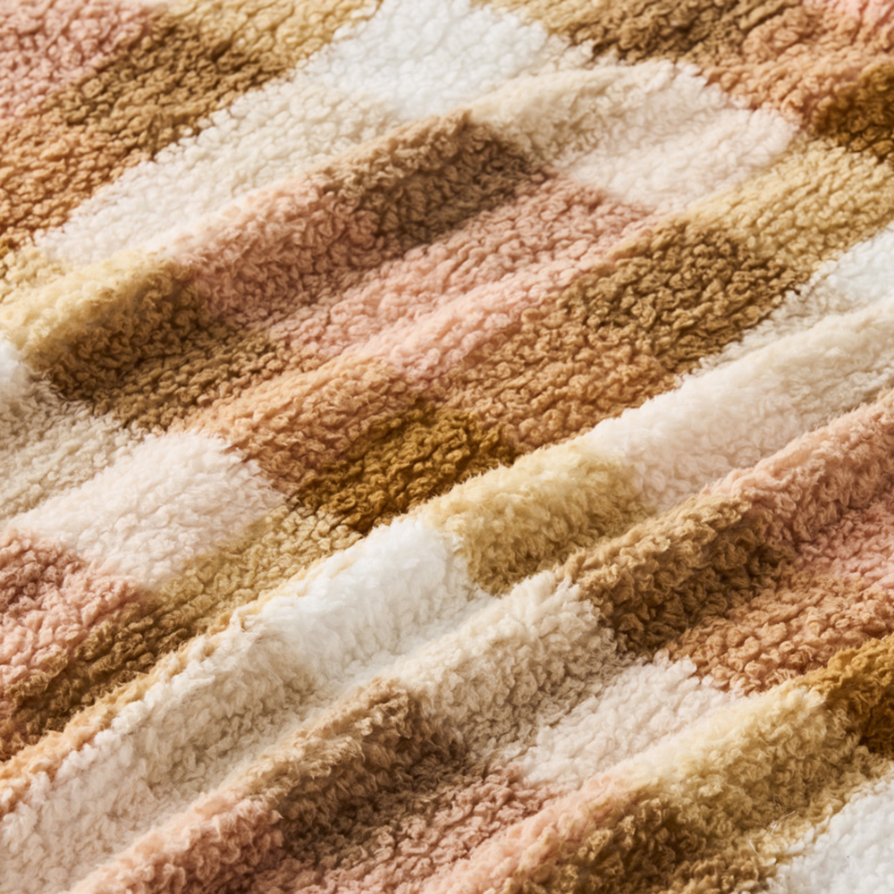 Cloud Blanket Earth Check Adairs