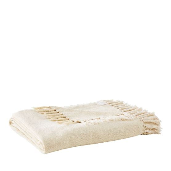 Carmel White & Natural Blanket
