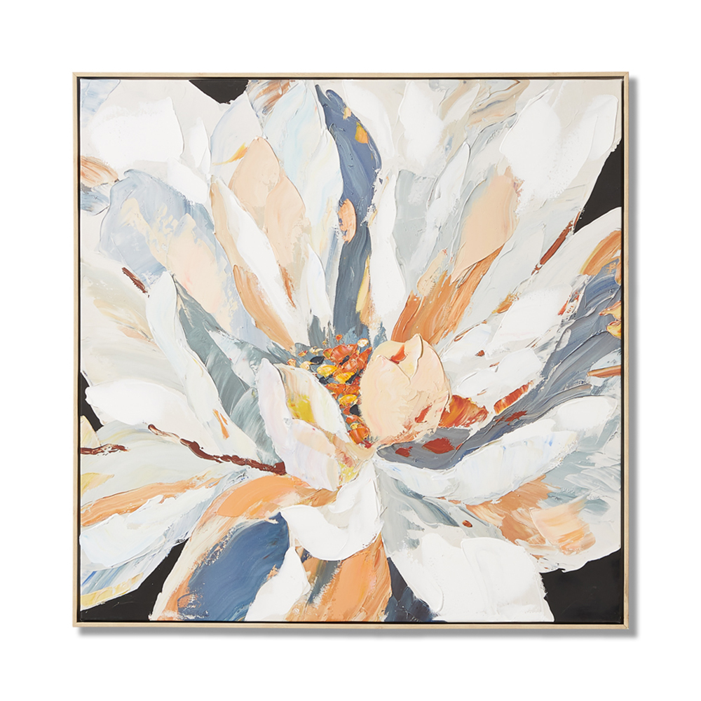 Kakadu Indigo Flower Canvas Adairs