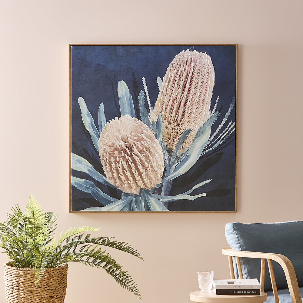 Kakadu Midnight Banksia Canvas Adairs