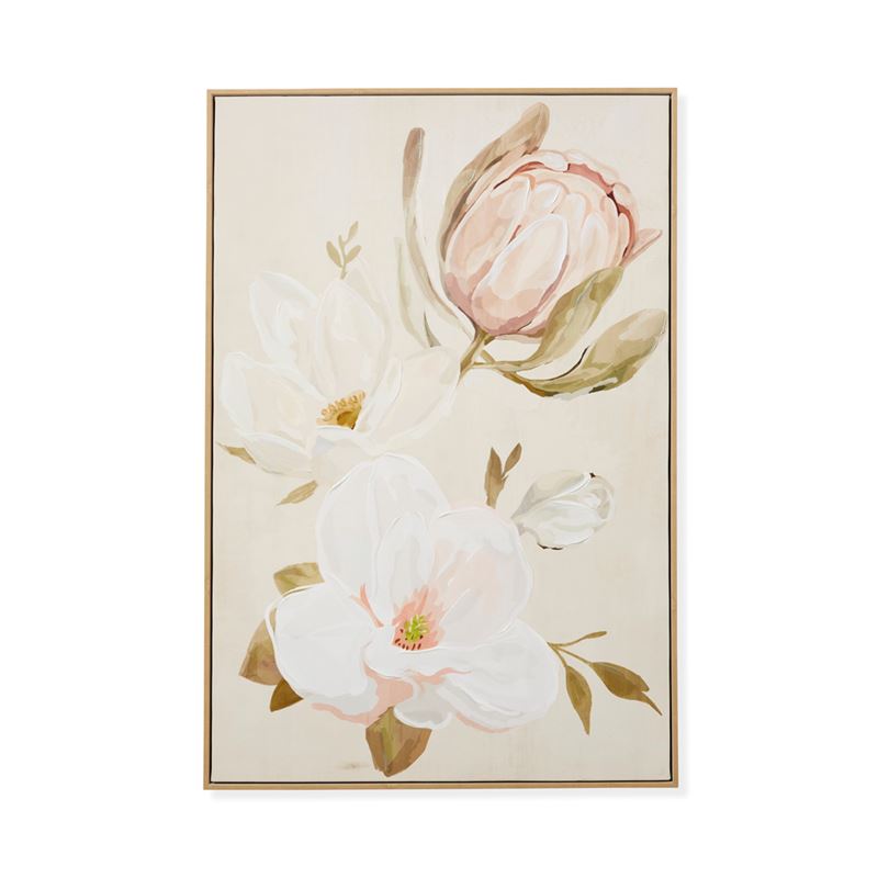 Botanist Magnolia Portrait Canvas | Adairs