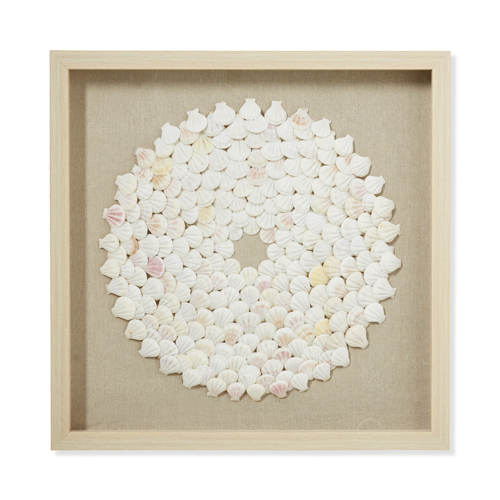 Como Shell Mandala Framed Wall Art Adairs