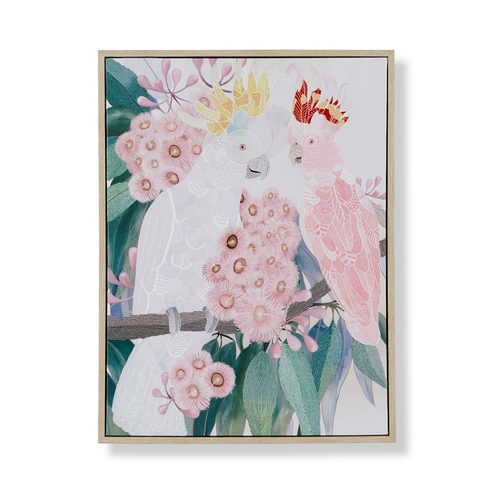 Paradise Cockatoo Friends Canvas Adairs