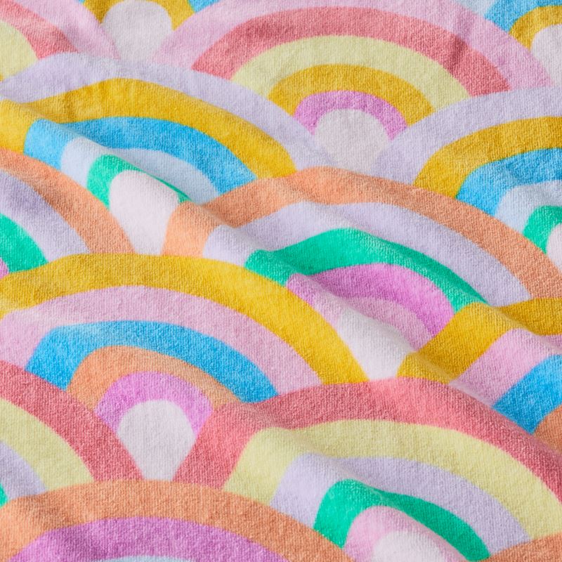 Kids Beach Rainbow Burst Printed Towel