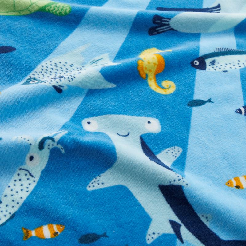 Kids Beach Sea Life Printed Towel