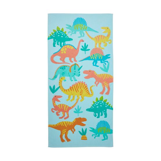 Kids Beach Summer Dinos Printed Towel