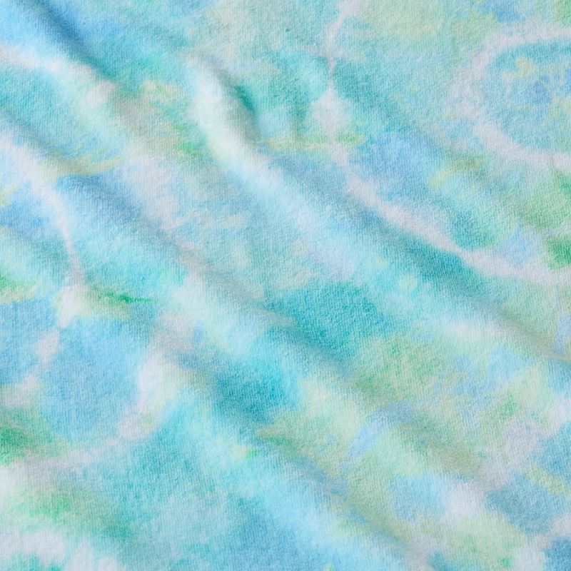 Kids Beach Tie Dye Blues Printed Towel