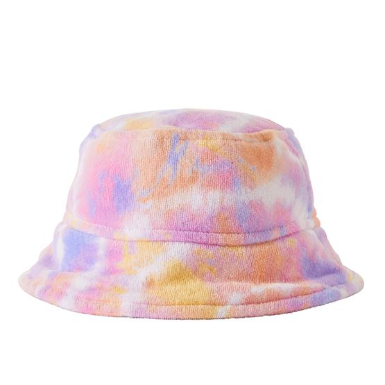 Kids Tie Dye Pink Beach Bucket Hat