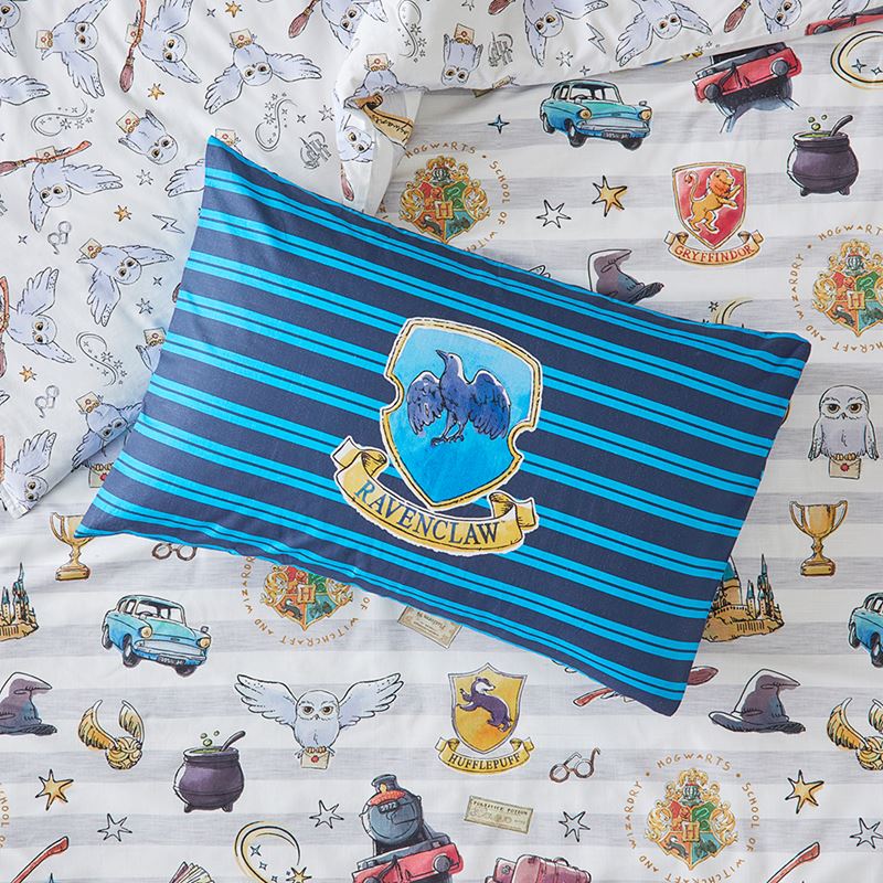 Warner Bros Harry Potter Blue Ravenclaw Pillowcase