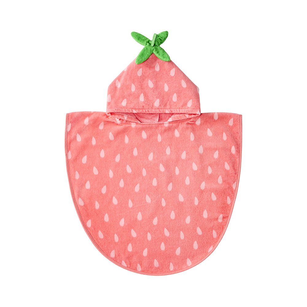 Adairs Kids Strawberry Sweet Hooded Beach Towel Adairs