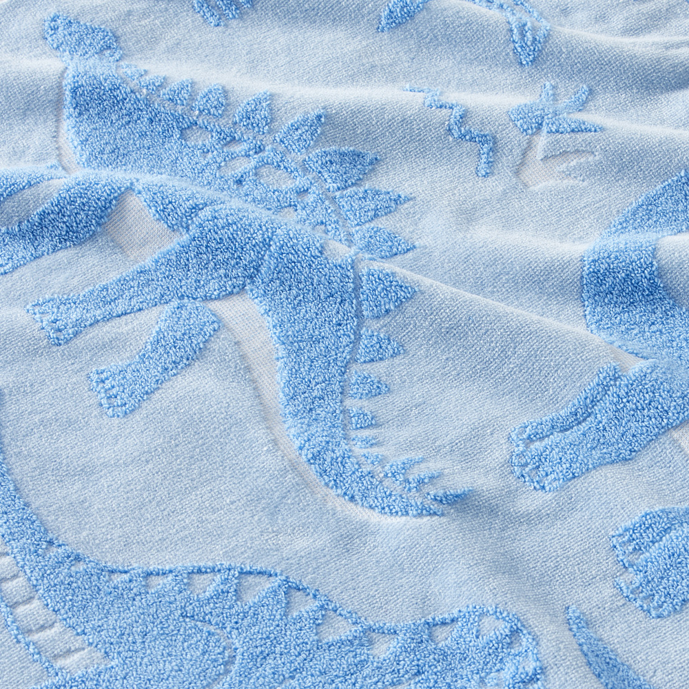 Dino Everykid Towel, Blue