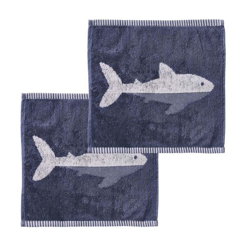 Swimming Sharks Navy Towel Range