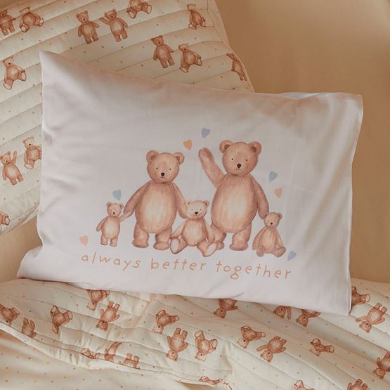 Decorative Always Better Together Cot Text Pillowcase