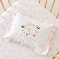 Decorative Heirloom Berry Loved Cot Text Pillowcase