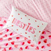 Bestie Love Kids Text Pillowcase