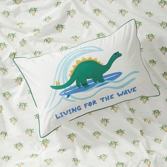 Living For The Wave Kids Text Pillowcase
