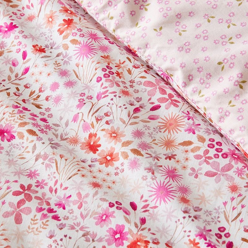Lulu Pink Ruffle Quilt Cover Set | Kids Bedroom | Adairs Kids