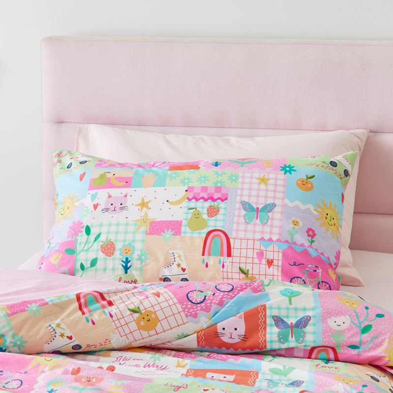 Adairs Kids - Shine Your Way Pink Quilt Cover Set | Adairs