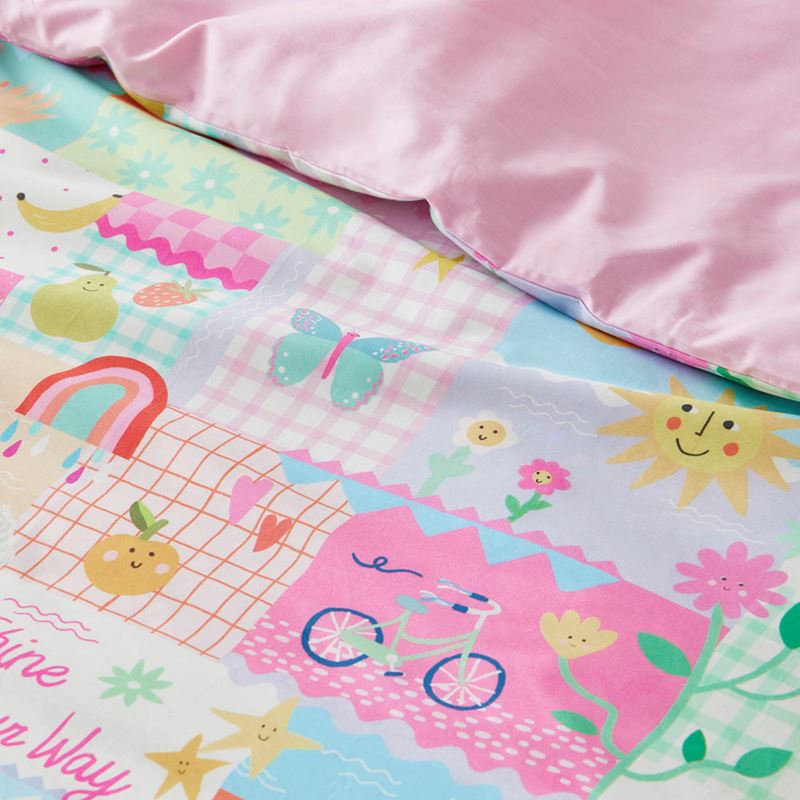 Shine Your Way Pink Quilt Cover Set