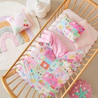Shine Your Way Pink Cot Quilt Cover Set