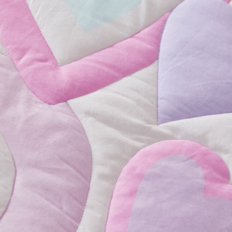 I Heart You Lilac Cot Quilt Cover Set