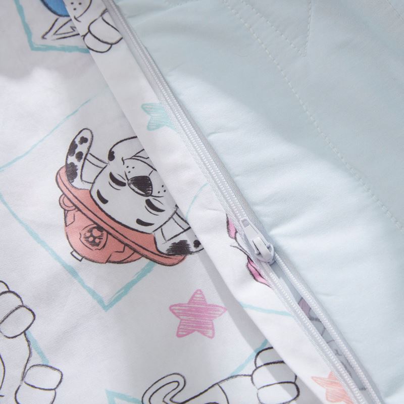 Paw Patrol Pals Ice Blue Quilted Cot Quilt Cover Set