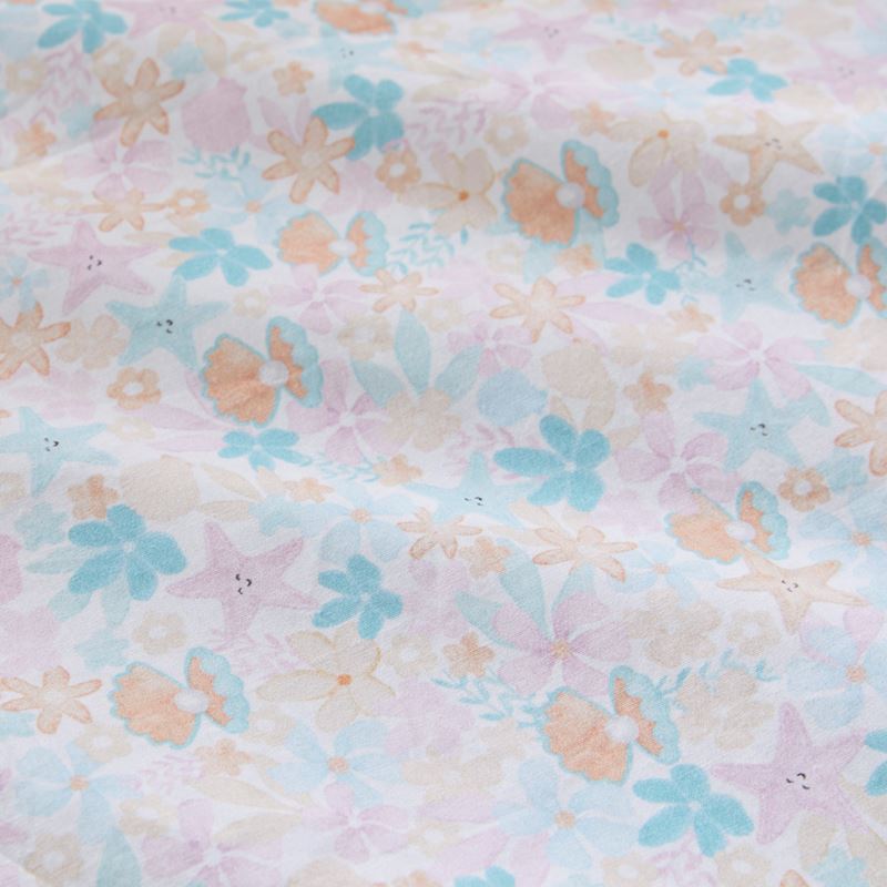 Sea Garden White Quilt Cover Set