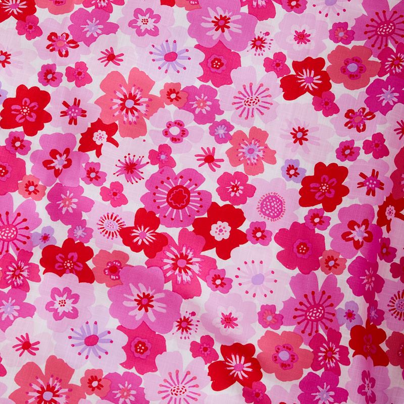 Make It Bloom Pink Cot Quilt Cover Set