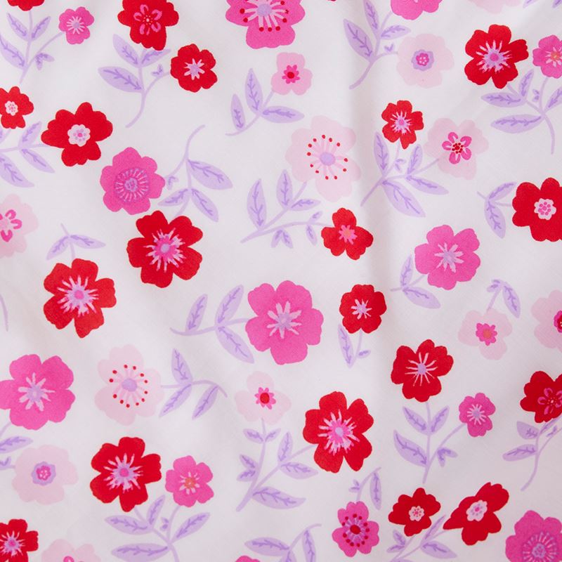 Make It Bloom Pink Cot Quilt Cover Set