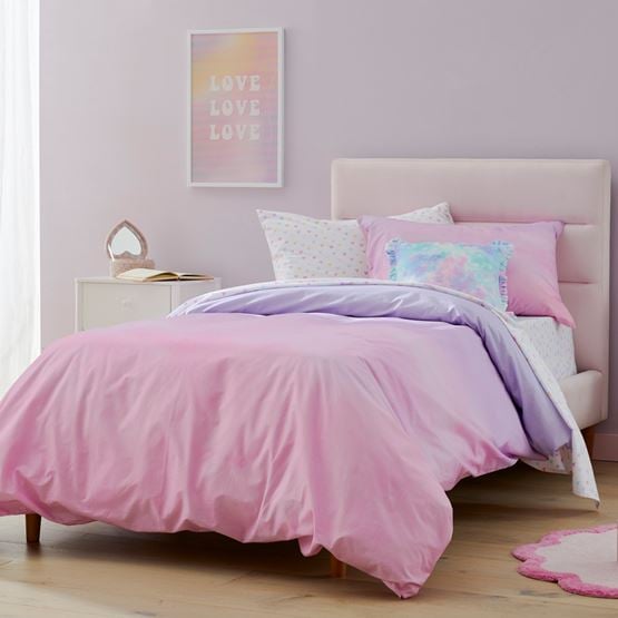 Sammie Ombre Pink Quilt Cover Set