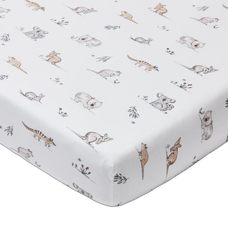 Bush Babies Jersey Fitted Sheets Pack of 2