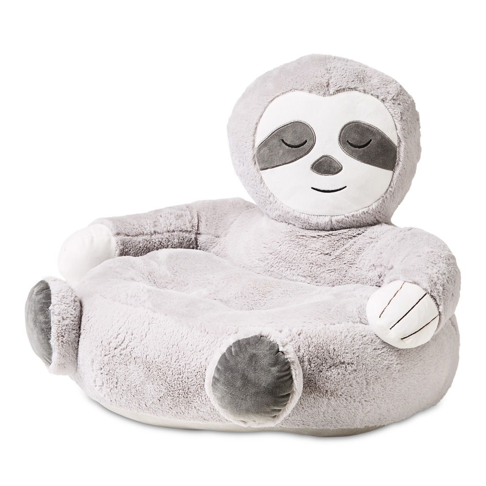 Adairs Kids - Animal Grey Sloth Cuddle Chair | Adairs