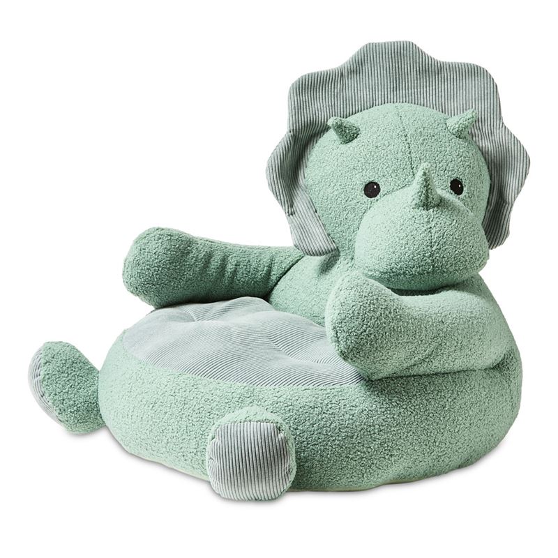 Green Triceratops Cuddle Chair