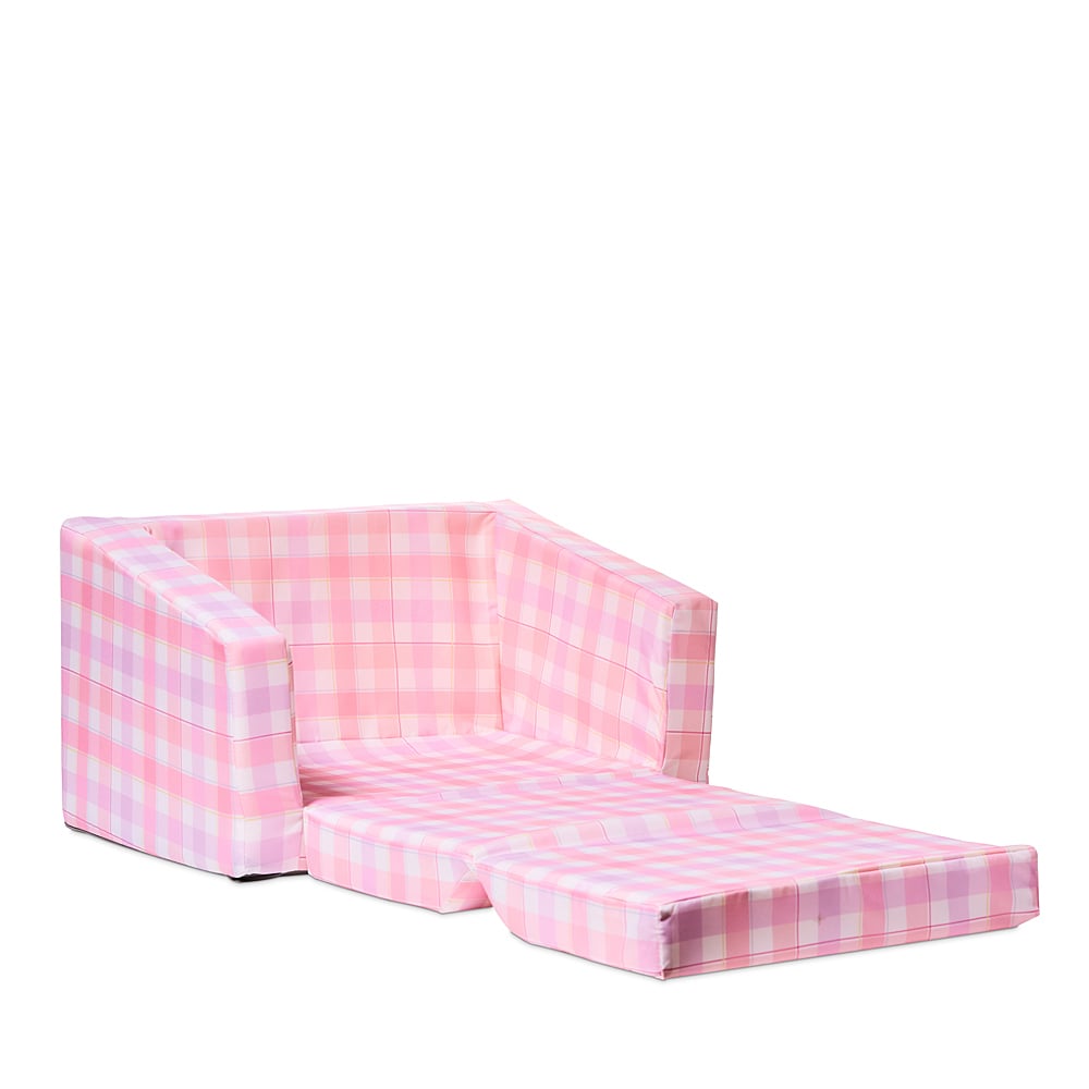 Adairs Kids Gingham Pink Flip Out Sofa Adairs