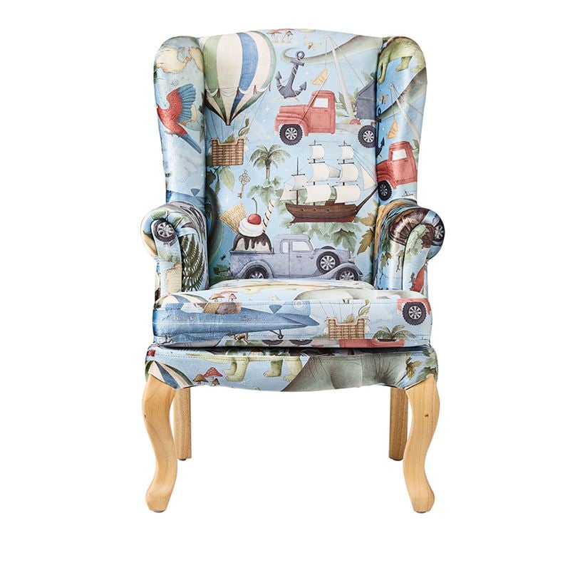 Fleur Harris Blue Adventureland Mini Armchair