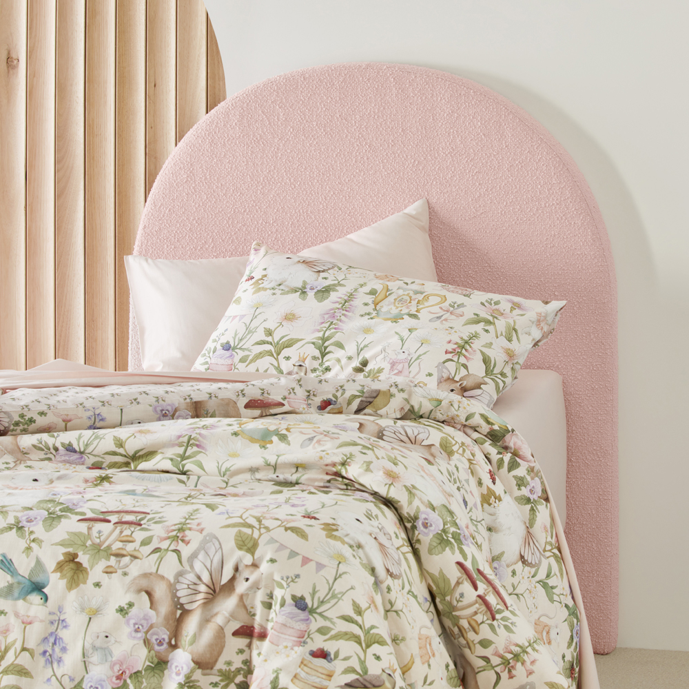 Adairs Kids Brady Pink Boucle Bedhead Adairs