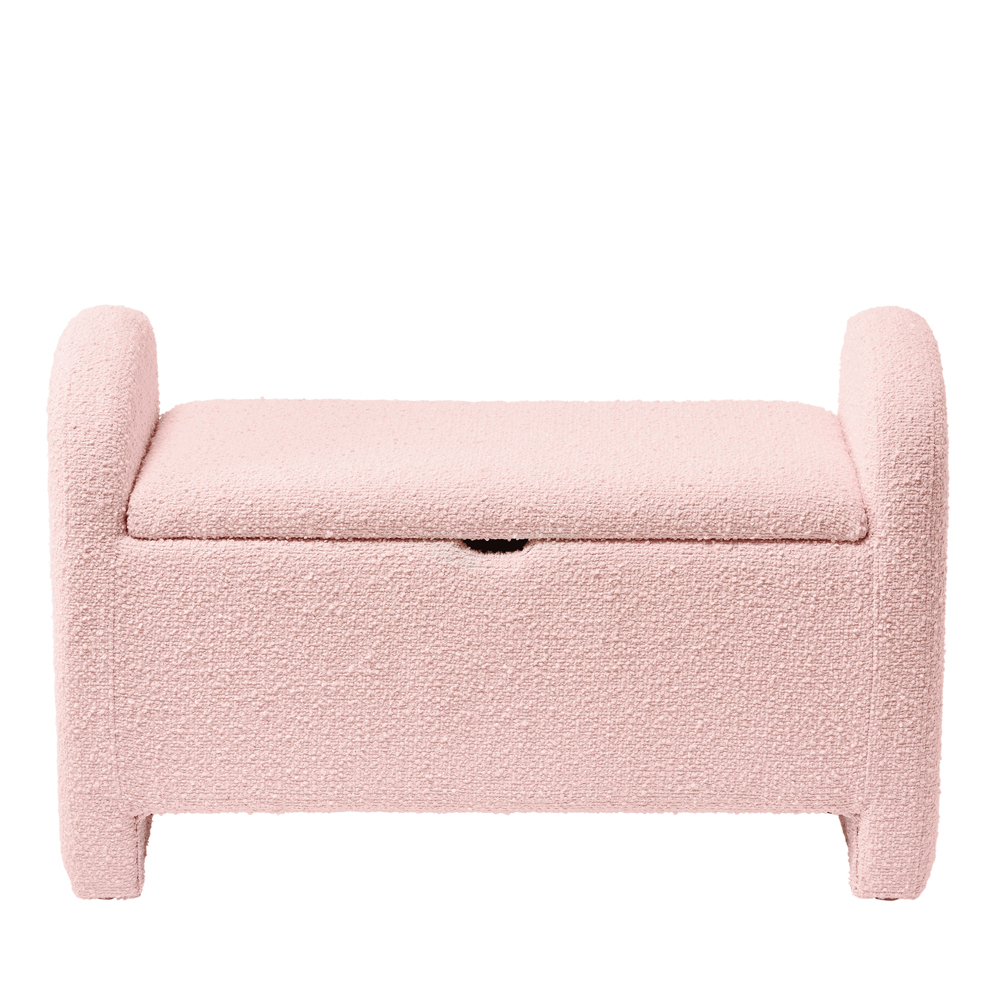 Adairs Kids Brady Pink Boucle Blanket Box Adairs
