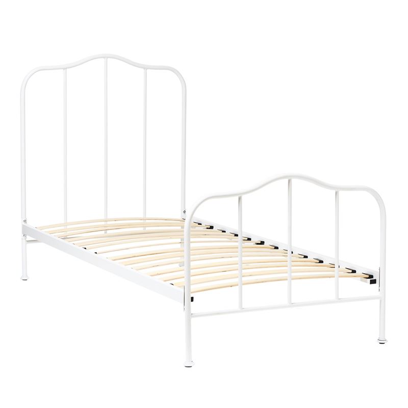 Heirloom White Iron Bed